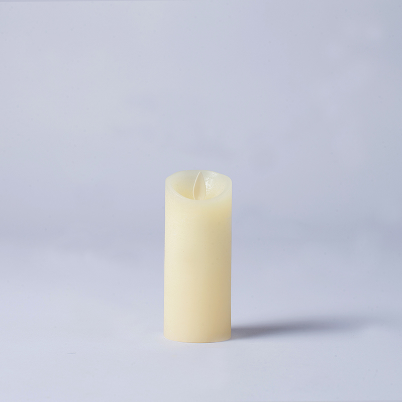 3 Pack Ivory välkkyvät liekettömät pilarikynttilät